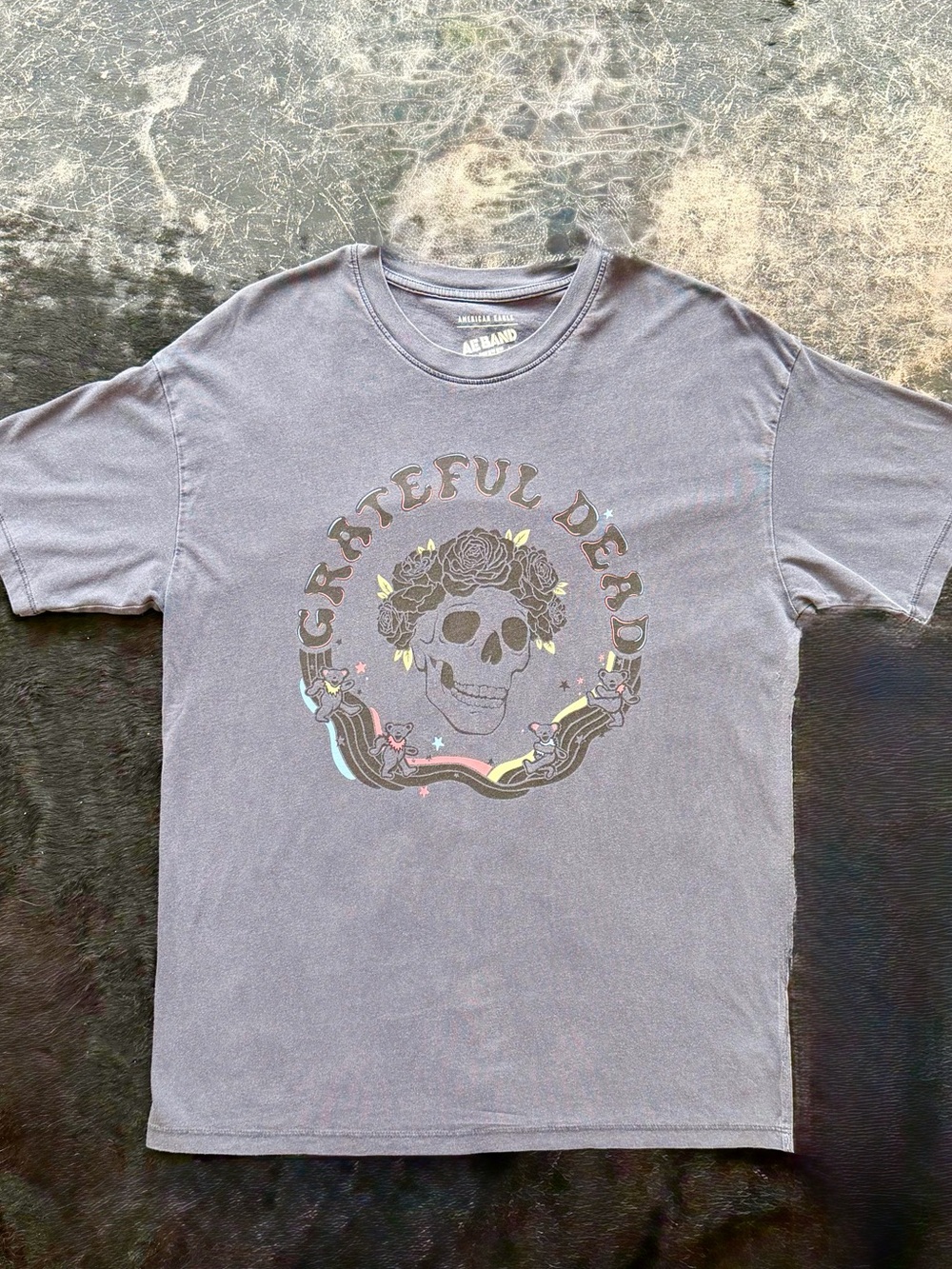 American Eagle 🌹 AE Grateful Dead Bertha Skull Band T-Shirt - Picture 3 of 6